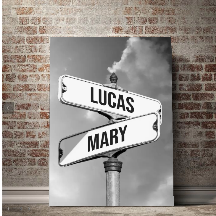 Vintage street sign  for family