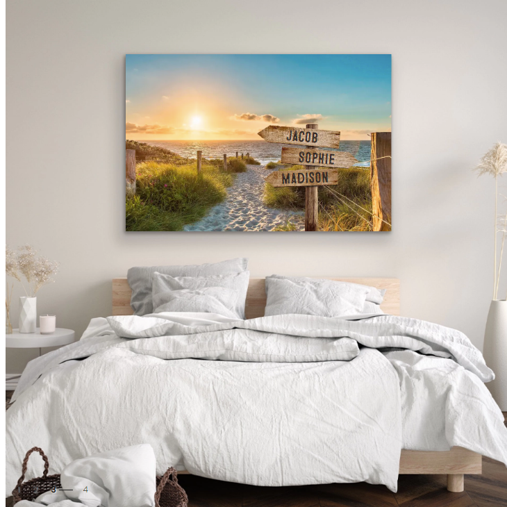 Acrilic Multi-Name  Signpost in playa